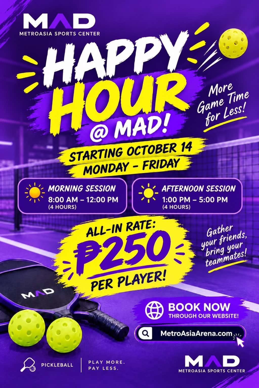 MetroAsia Sports Center announcement